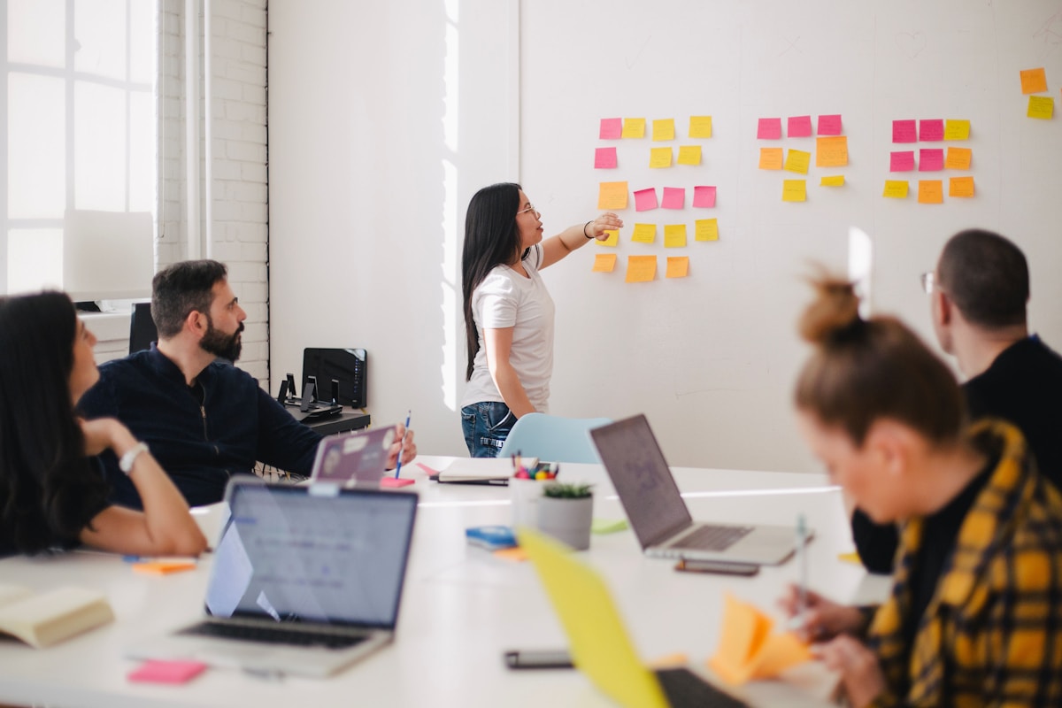 AudienceSpark performance marketing workshop with campaign architecture boards